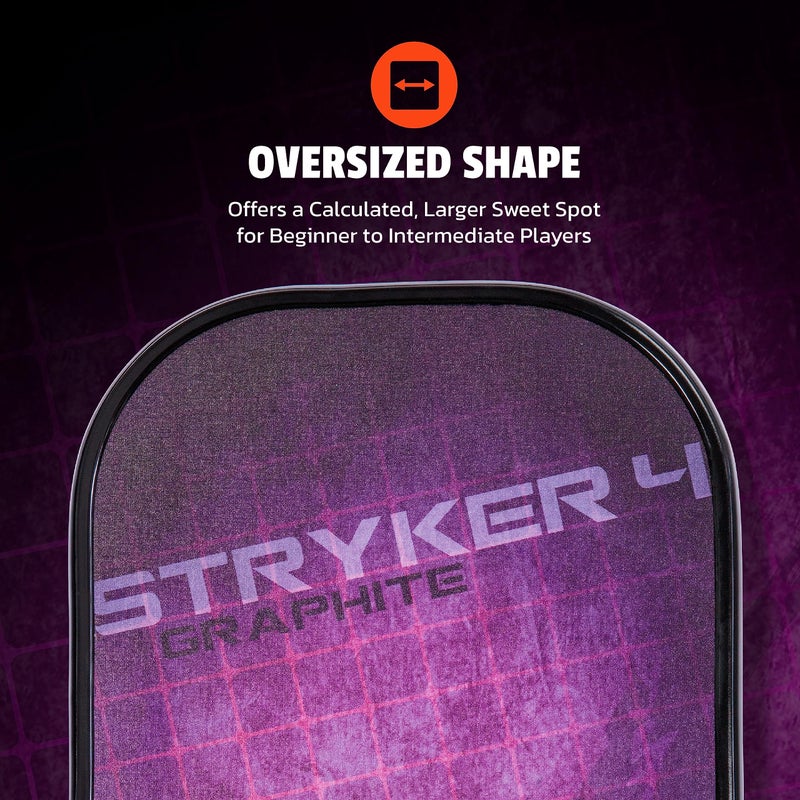 Onix Graphite Stryker Pickleball Paddle Features Oversized, Nomex, Paper Honeycomb Core, and Graphite Face - Image 5